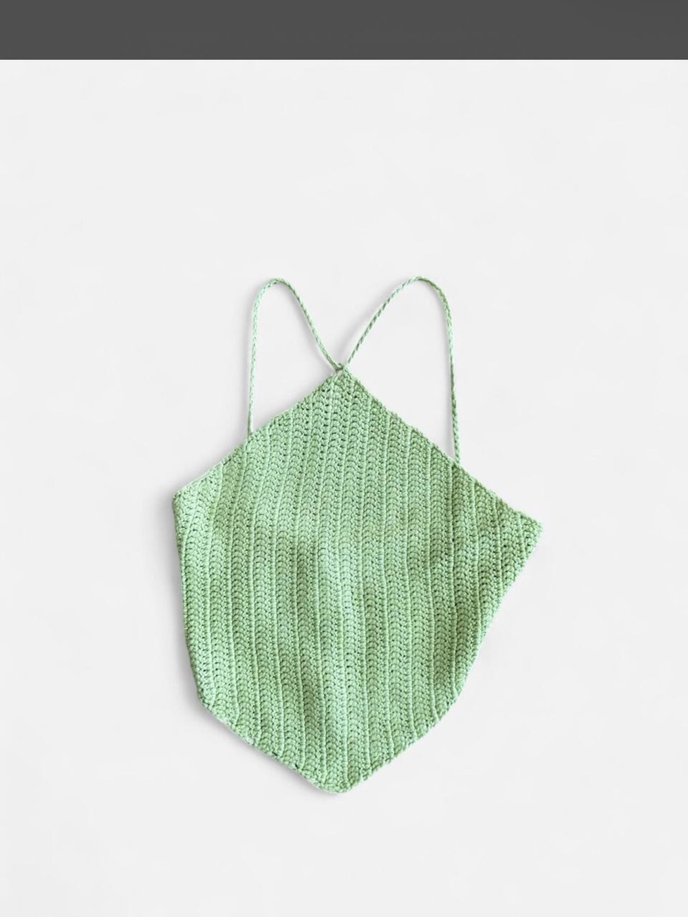 Princess Polly Mint Green Crochet Halter Crop Top
